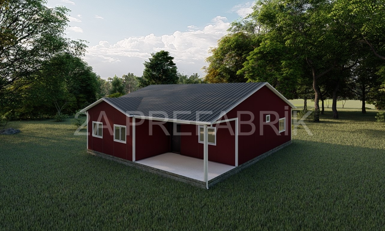 102m² Tek Katlı Prefabrik Ev