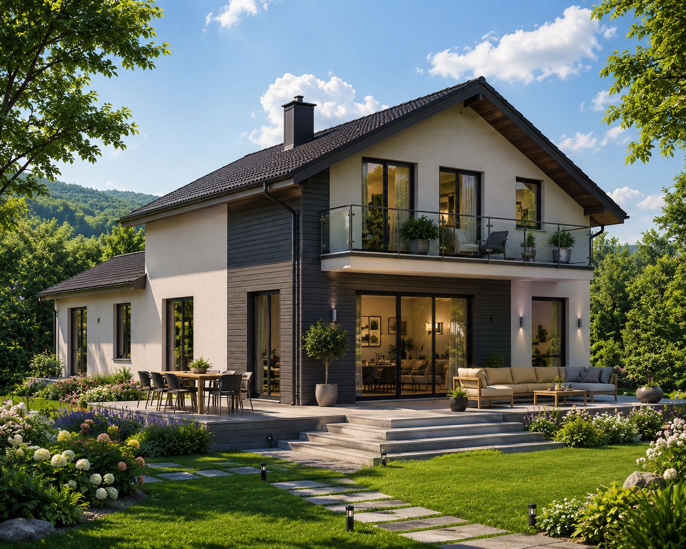 155m2 İki Katlı Çelik Ev