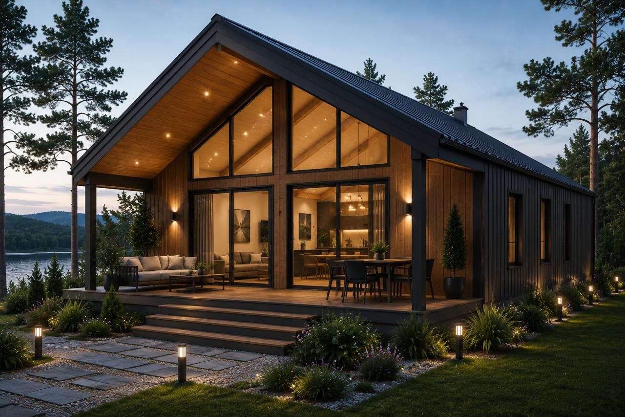 145m2 İki Katlı Çelik Ev