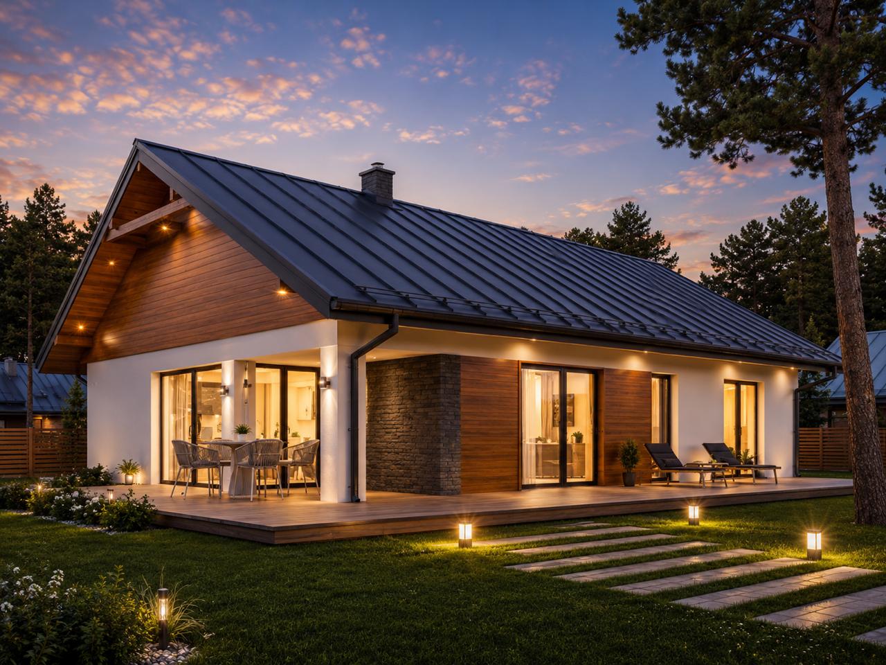 110m2 Tek Katlı Çelik Ev